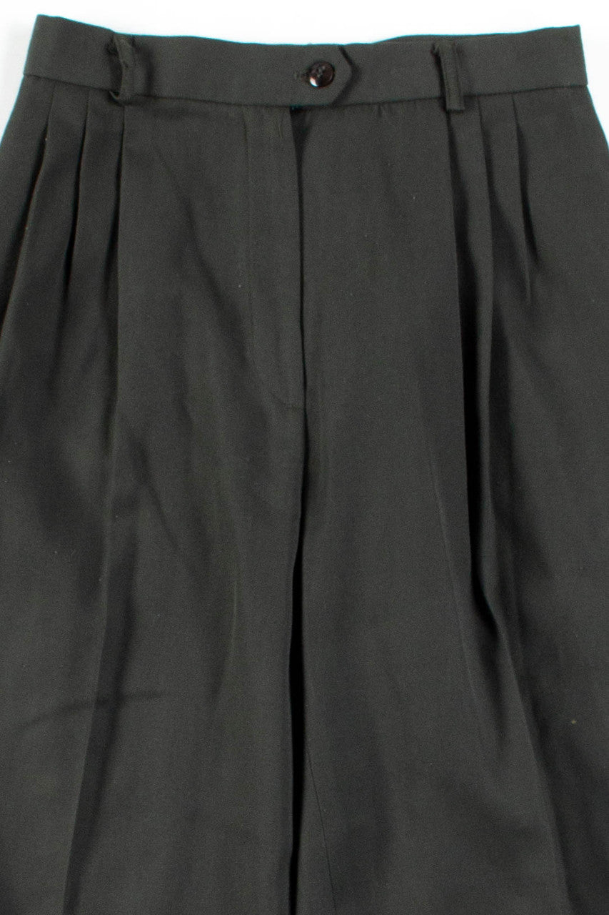 Olive Pleated Pants (sz. 9)