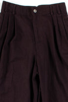 Dark Brown Pleated Pants (sz. Petite 2)