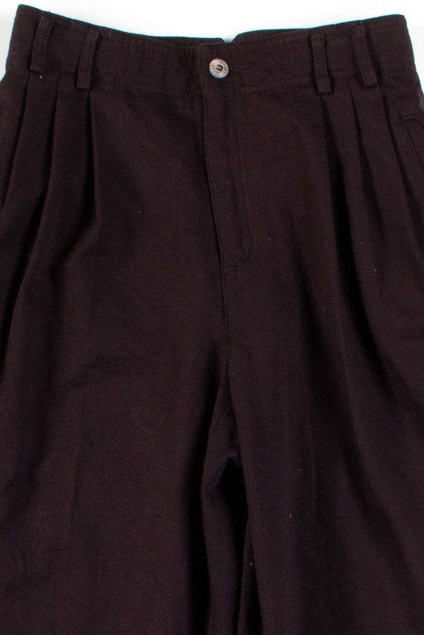 Dark Brown Pleated Pants (sz. Petite 2)