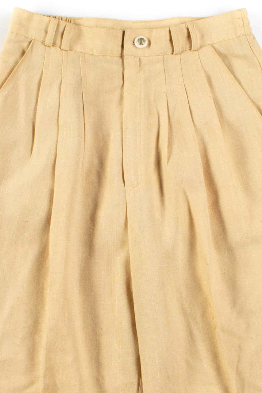 Yellow Pleated Pants (sz. 8)