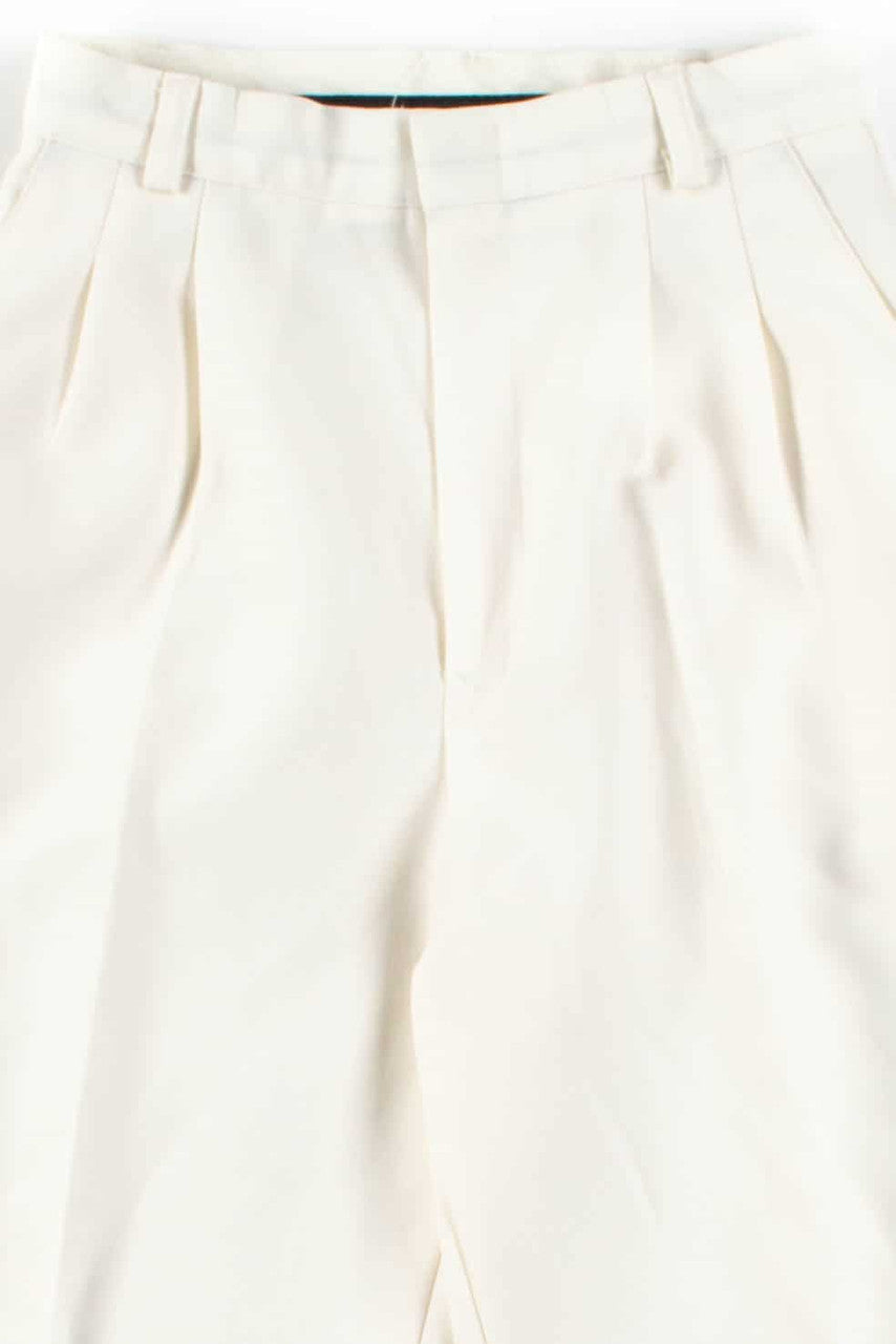 White Pleated Pants (sz. 7)