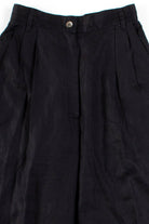 Black Pleated Linen Pants (sz. 4)
