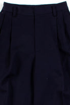 Navy Wool Pleated Pants (sz. 6)