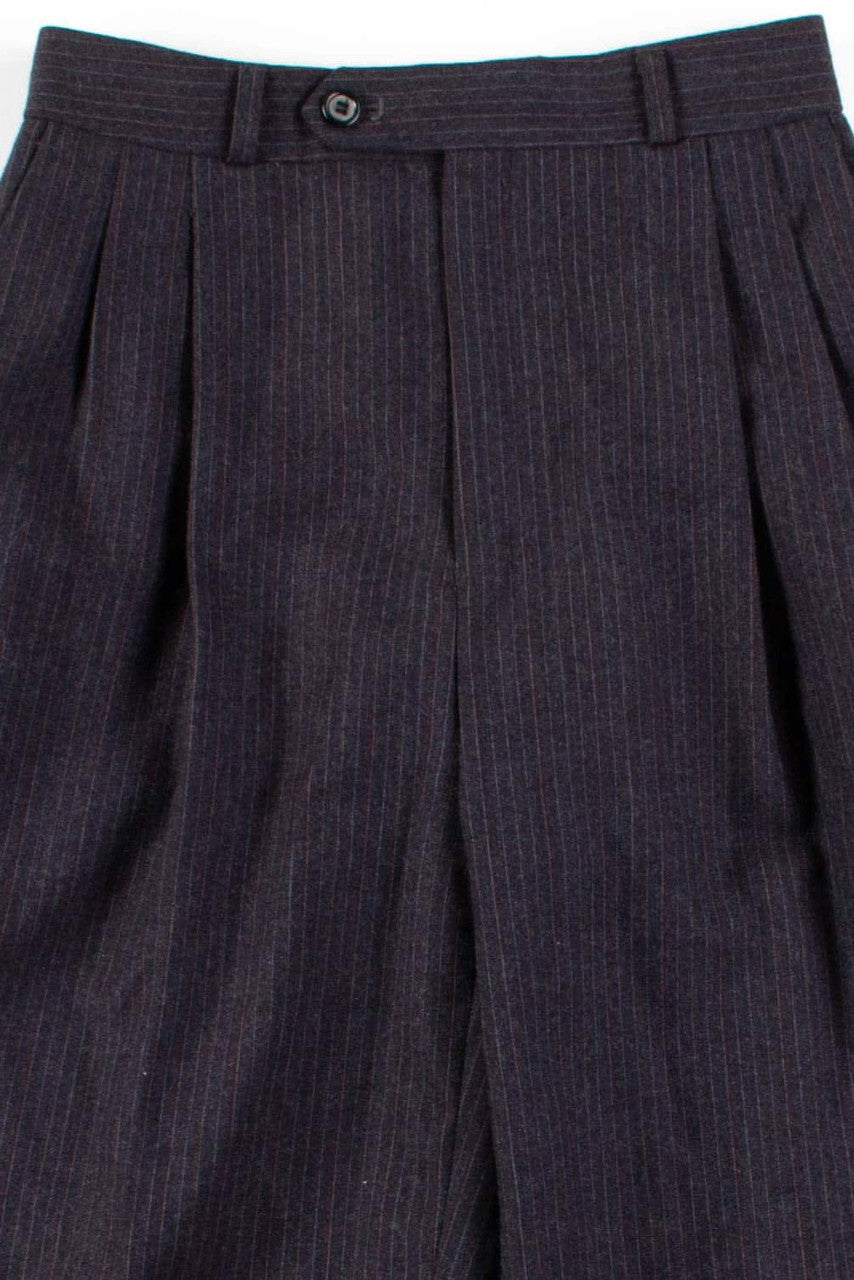 Grey Pinstripe Wool Pants (sz. 5)