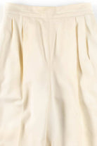Ivory Pleated Wool Pants (sz. 6)