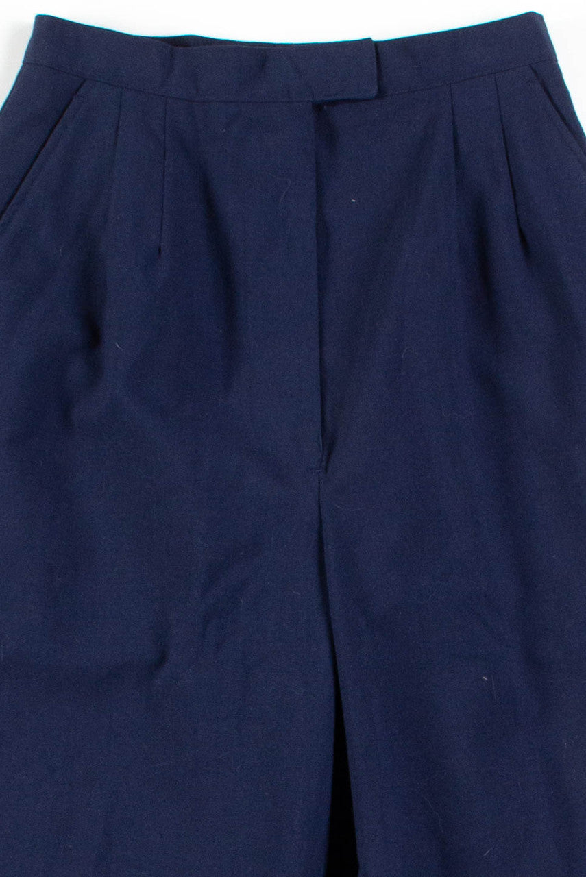 Navy Pleated Uniform Pants (sz. 8L)