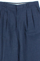 Blue Grey Pleated Vintage Pants
