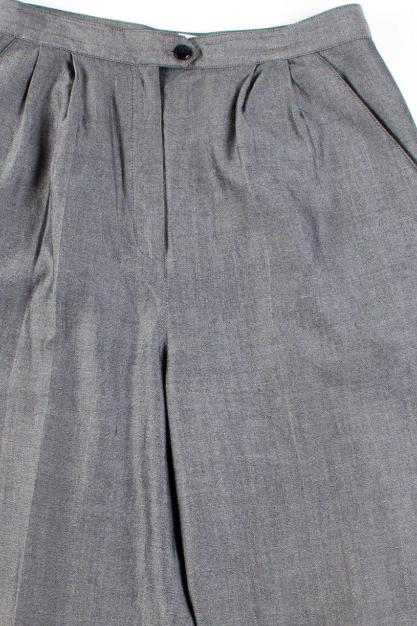 Grey Metallic High Waisted Pants (sz. 6)