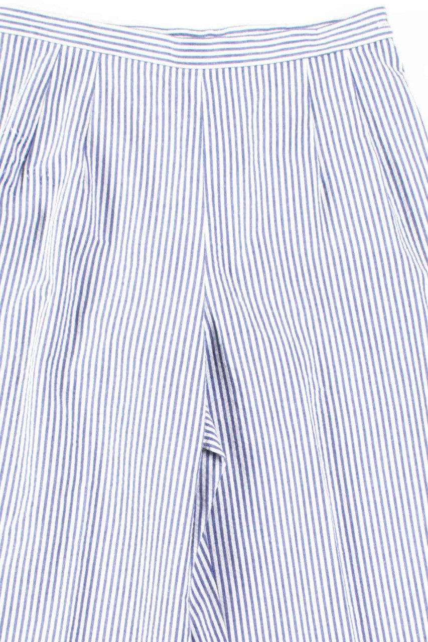 Blue Side Zip Seersucker Pants (sz. 4)