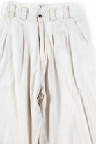 White Pleated High Waisted Pants (sz. 8)