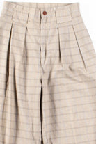 Tan Plaid High Waisted Pants (sz. 7)