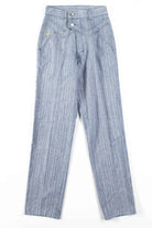Blue Striped Double Button Pants (sz. 3)