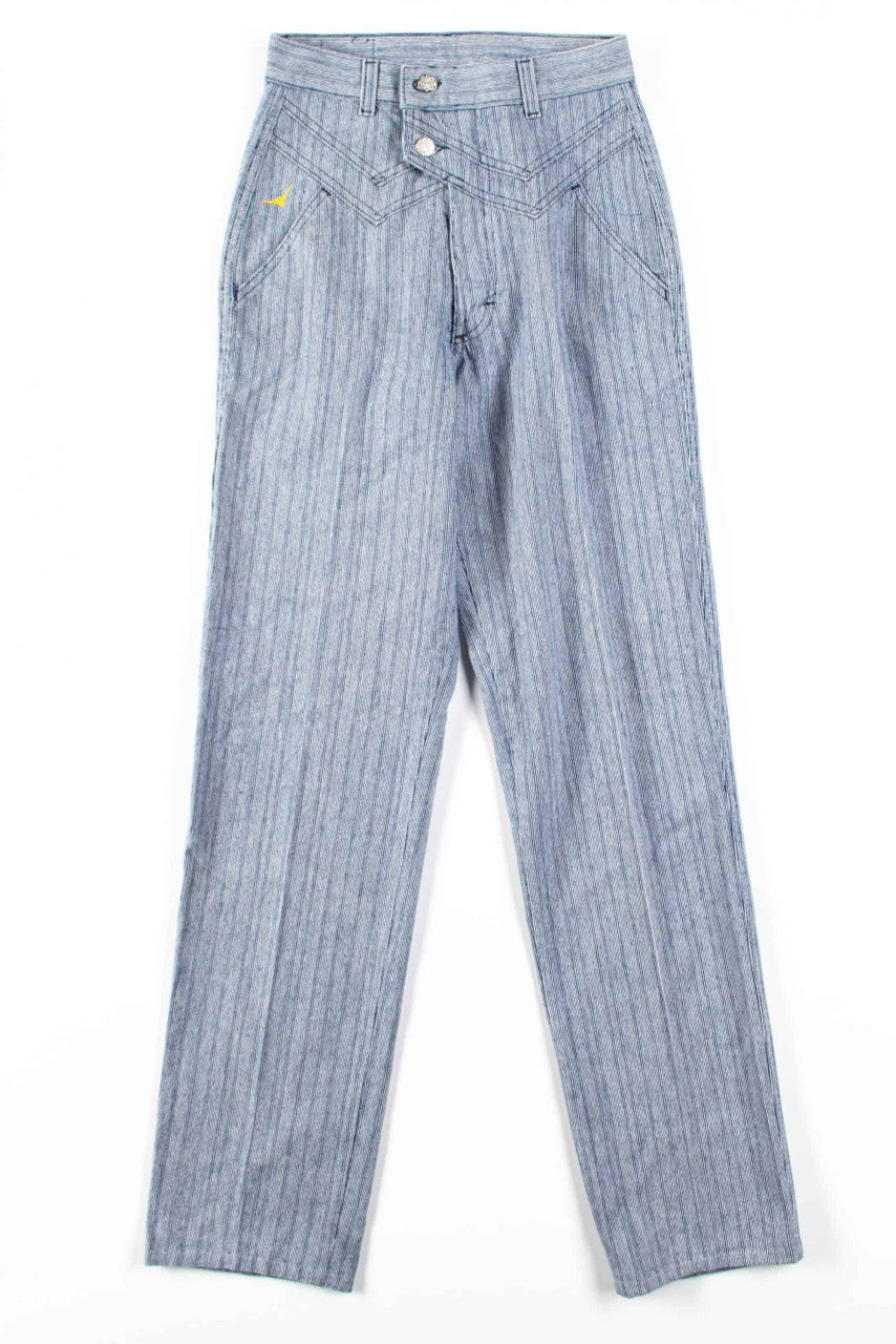 Blue Striped Double Button Pants (sz. 3)