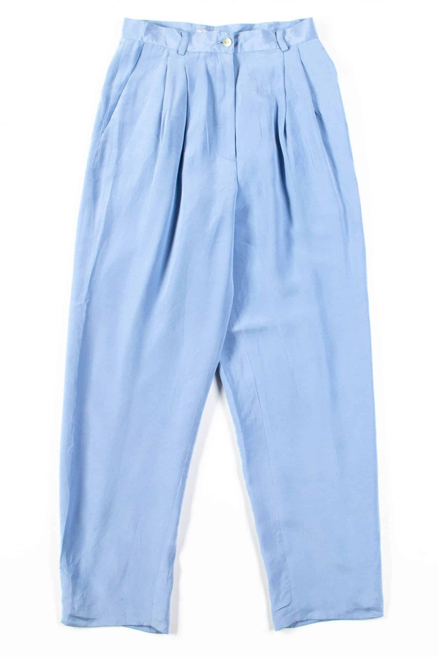 Light Blue Silk Pants (sz. 8P)