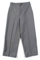 70s Black Houndstooth Pants