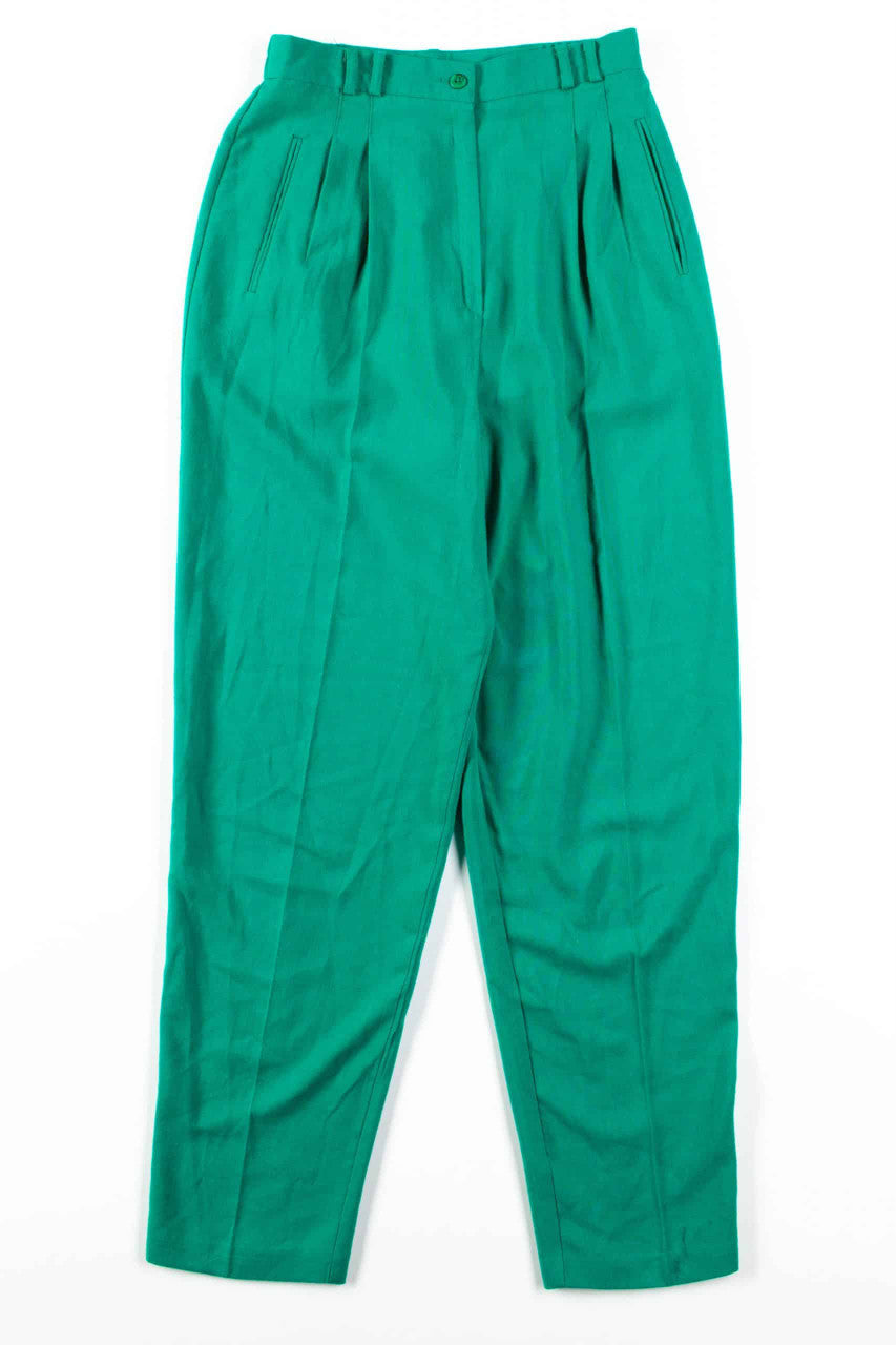 Emerald Green High Waisted Pants (sz. 10)