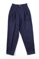 Chic Navy Pleated High Waisted Pants (sz. 8)