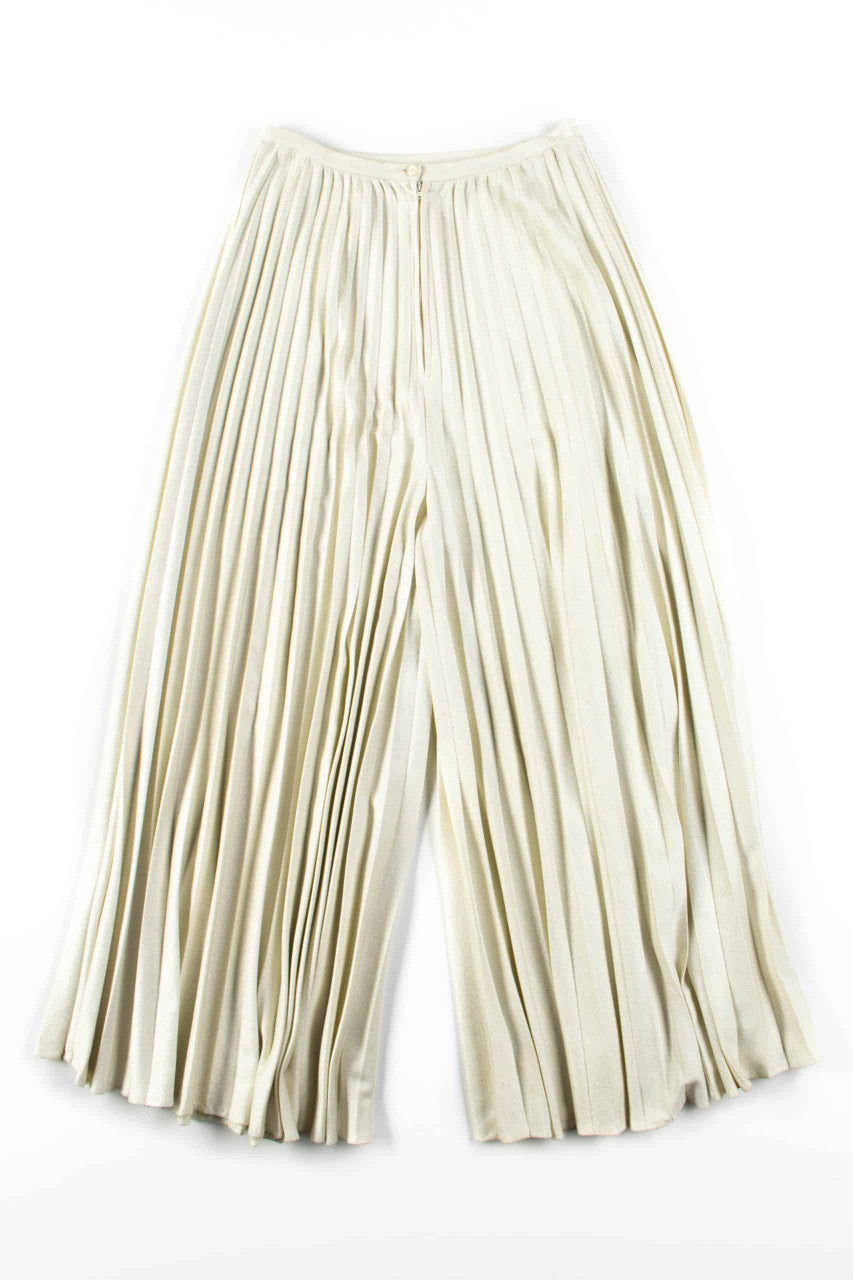 White Lampshade Vintage Palazzo Pants