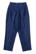 Navy Pleated Pants (sz. 10)