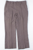 Burgundy Patterned Pants