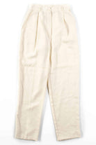 Off White Pleated Pants (sz. 8)