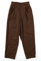 Brown Check High Waisted Pants (sz. 10)
