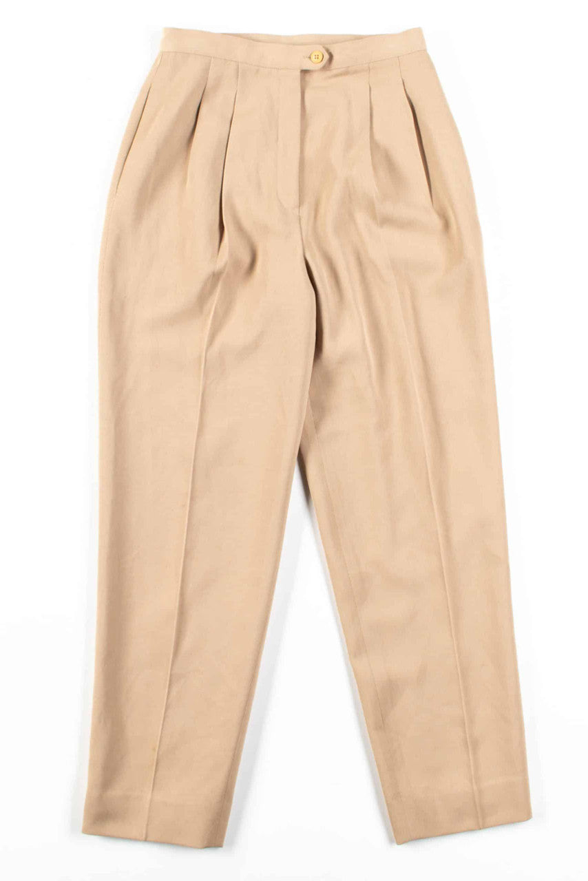 Tan Pleated Pants (sz. 4P)