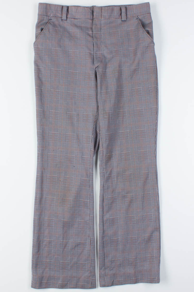 Black & White Glen Check Plaid Pants