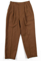 Brown Pleated Vintage Pants (sz. 8)