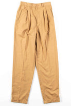 Butterscotch Pleated Vintage Pants (sz. 10 Tall)