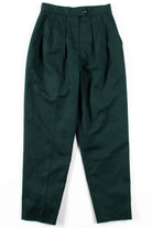 Dark Green Pleated Vintage Pants (sz. 8)