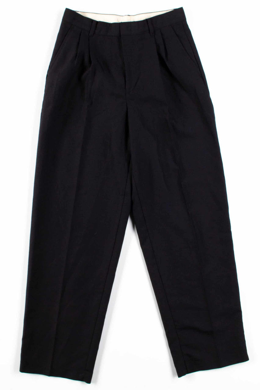 Black Pleated Vintage Pants (sz. 18 Reg.)