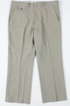 Green Crosshatch Plaid Pants