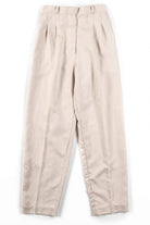 Beige Striped Pleated Vintage Pants (sz. 10)