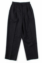 Black Striped Vintage High Waisted Pants (sz. 4P)