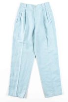Mint Linen Pleated Vintage Pants (sz. 4)