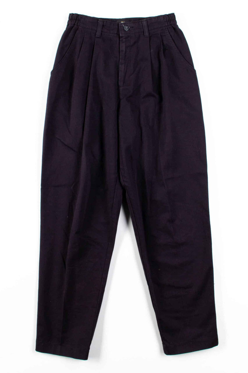 Lee Black Pleated Vintage Pants (sz. 6 Pet.)
