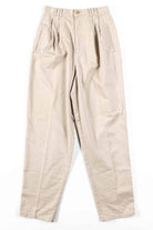 Khaki Pleated Vintage Pants (sz. 8A)