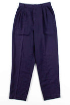 Dark Purple Pleated Vintage Pants (sz. 10)