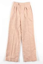 Pink Herringbone Wool Pants (sz. 8)