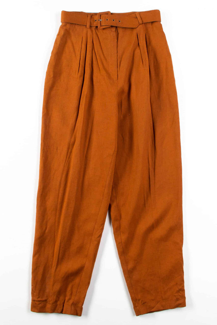 Belted Sienna Pleated Pants