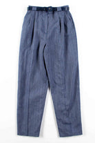 Blue Striped Belted Pants (sz. 10)