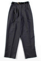 Grey Pleated Belted Pants (sz. 4P)