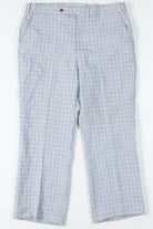 Blue Checkered Plaid Pants