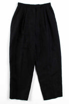 Black Linen Pleated Pants (sz. 10)
