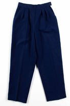 Navy Pleated Pants (sz. 12) 1