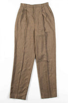 Olive Heather Pleated Pants