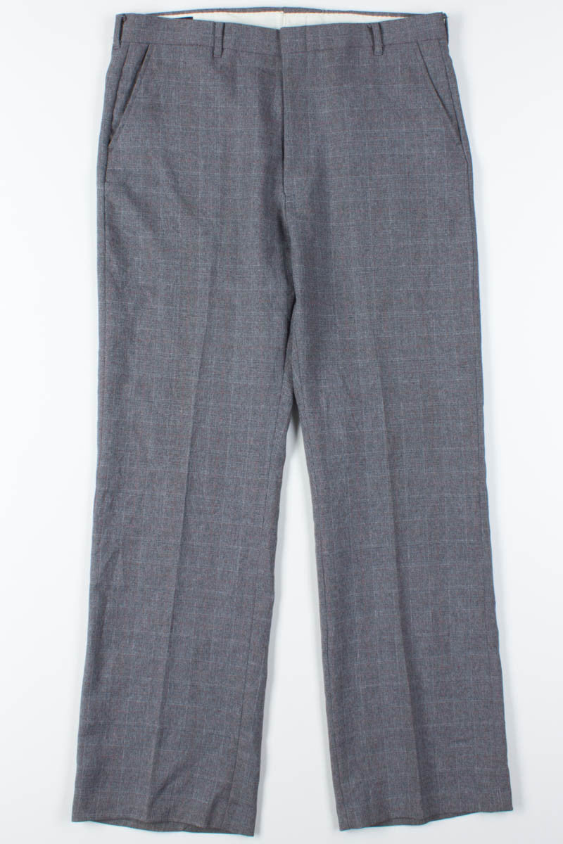 Grey Checkered Plaid Pants