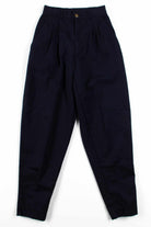 Navy Bugle Boy Pleated Pants