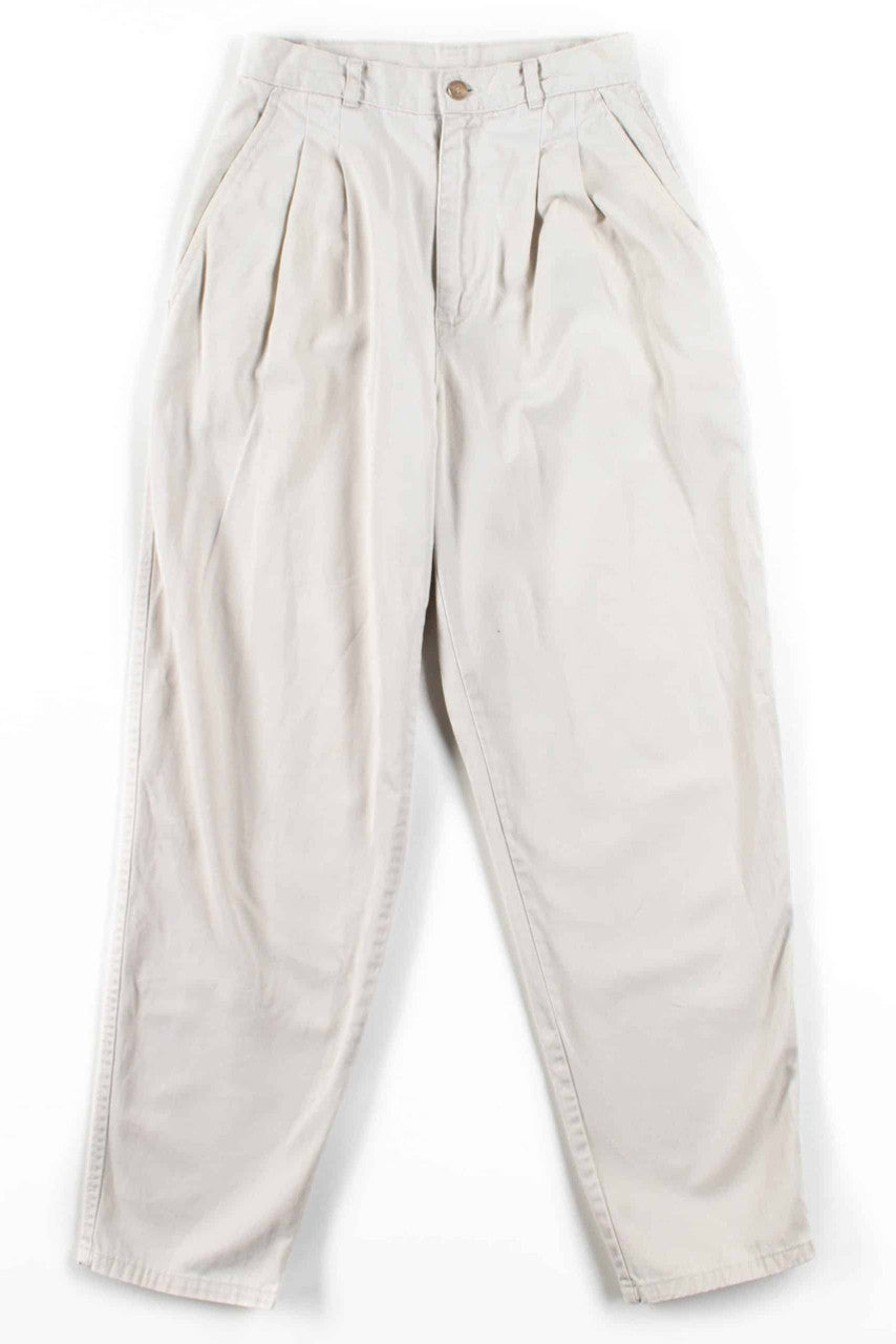 White Pleated Pants (sz. 4P)